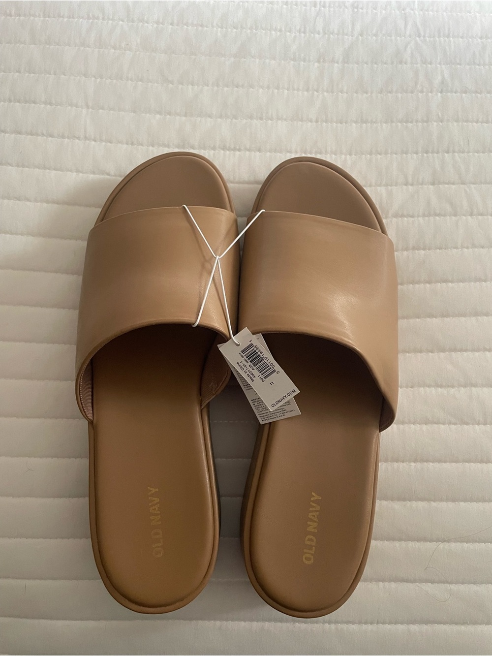 Old Navy Women's Beige Slide Sandals